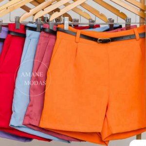 SHORT ALFAIATARIA COM CINTO – PREMIUM – M